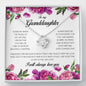 To My Granddaughter, Love Knot Necklace