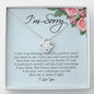 I'm Sorry Gift for Her, Love Knot Necklace