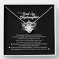 To My BadAss Stepdaughter, Love Knot Necklace