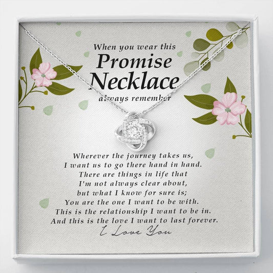 Love Knot Necklace, Promise Necklace