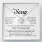 I'm Sorry Gift, Love Knot Necklace