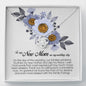 To My New Mom, Love Knot Necklace, Wedding Day Gift