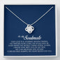 To My Soulmate, Love Knot Necklace