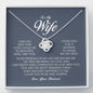 To My Wife, Love Knot Necklace