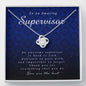 Love Knot Necklace, Supervisor Gift, Appreciation Gift, Thank You Gift, Best Gift Idea, Jewelry Card for Her