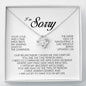 I'm Sorry Gift For Her, Love Knot Necklace