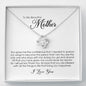 To My Beautiful Mother, Love Knot Necklace