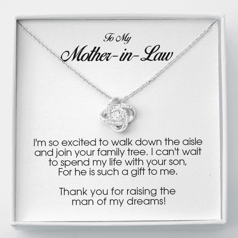 To My Mother In Law, Love Knot Necklace