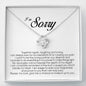 I'm Sorry Gift For Her, Love Knot Necklace