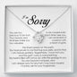 I'm Sorry Gift For Her, Love Knot Necklace
