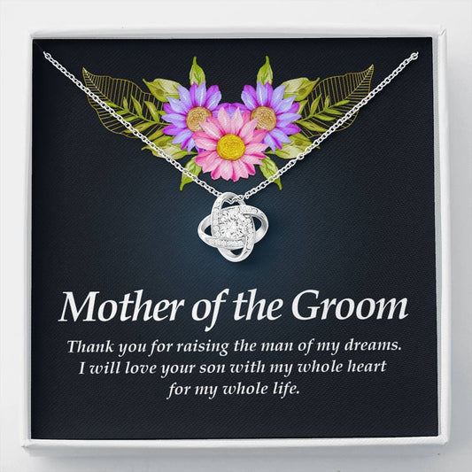 Love Knot Necklace, Mother of the Groom Gift