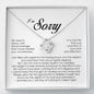 I'm Sorry Gift For Her, Love Knot Necklace