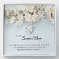 To my Bonus Mom Gift, Love Knot Necklace