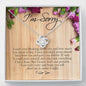 I'm Sorry Gift for Her, Love Knot Necklace