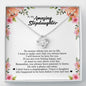 To My Amazing Stepdaughter, Love Knot Necklace