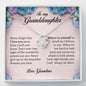 To My Granddaughter, Love Knot Necklace, Gift from Grandma
