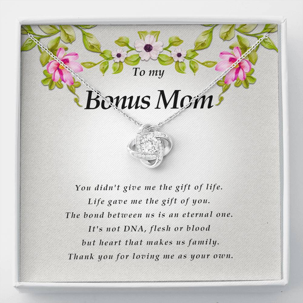 Love Knot Necklace, To My Bonus Mom