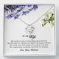 To My Wife, Love Knot Necklace