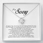 I'm Sorry Gift For Her, Love Knot Necklace