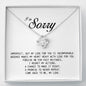 I'm Sorry Gift, Love Knot Necklace