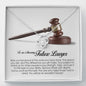 Future Lawyer Gift, Love Knot Necklace
