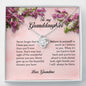 To My Granddaughter, Love Knot Necklace