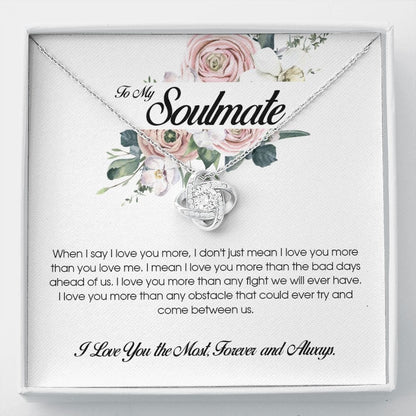 To My Soulmate, Love Knot Necklace