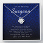 Love Knot Necklace, Surgeon Gift, Appreciation Gift, Thank You Gift, Best Gift Idea, Jewelry Card for Her