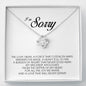 I'm Sorry Gift For Her, Love Knot Necklace