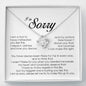 I'm Sorry Gift, Love Knot Necklace