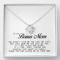To my Bonus Mom Gift, Love Knot Necklace