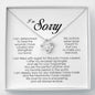 I'm Sorry Gift For Her, Love Knot Necklace
