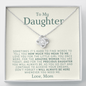 Love Knot Necklace | To My Daughter