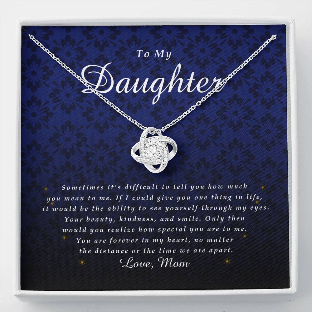 Love Knot Necklace, Daughter Gift