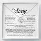 I'm Sorry Gift For Her, Love Knot Necklace