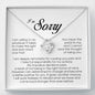 I'm Sorry Gift For Her, Love Knot Necklace