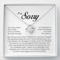 I'm Sorry Gift For Her, Love Knot Necklace