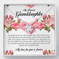 To My Dearest Granddaughter, Love Knot Necklace