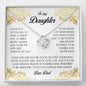 To My Daughter, Love Knot Necklace