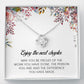 Enjoy The Next Chapter, Love Knot Necklace