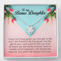 To My Bonus Daughter, Love Knot Necklace