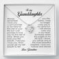 To My Granddaughter, Love Knot Necklace, Gift from Grandma