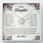 To My Daughter, Love Knot Necklace