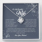 To My Beautiful Wife, Love Knot Necklace