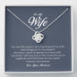 To My Wife, Love Knot Necklace