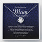 Love Knot Necklace, To My Amazing Mom on My Wedding Day, Wedding Gift from Daughter, Gift from Bride