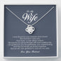 To My Wife, Love Knot Necklace