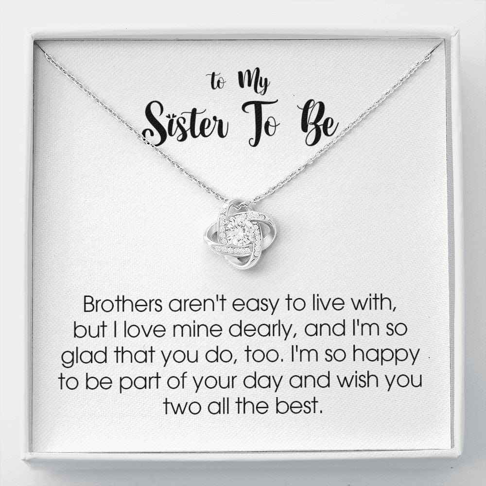 To My Sister In Law, Love Knot Necklace