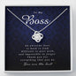 Love Knot Necklace, Appreciation Gift for Boss