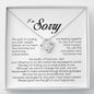 I'm Sorry Gift For Her, Love Knot Necklace